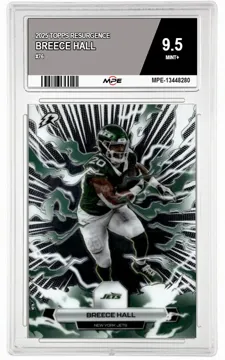 2025 TOPPS RESURGENCE #76 BREECE HALL MPE 9.5 MINT+ — graded card up for auction