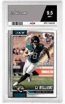 2026 TOPPS #394 C.J. WILLIAMS MPE 9.5 MINT+ — graded card up for auction
