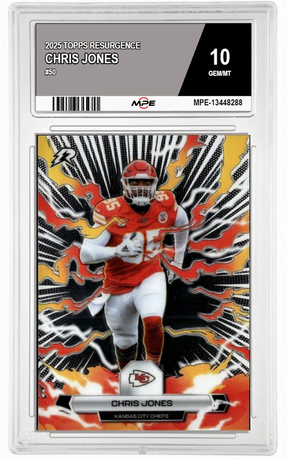 2025 TOPPS RESURGENCE #50 CHRIS JONES MPE 10 GEM/MT — graded card auctioned from the MPE vault