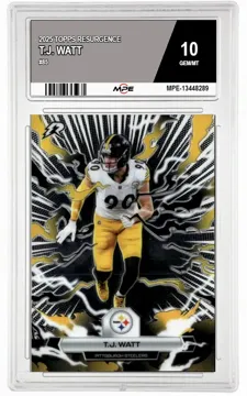 2025 TOPPS RESURGENCE #85 T.J. WATT MPE 10 GEM/MT — graded card up for auction