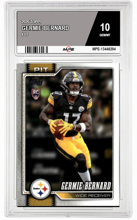 2026 TOPPS #325 GERMIE BERNARD MPE 10 GEM/MT — graded card auctioned from the MPE vault
