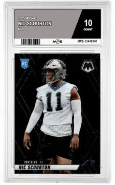 2025 MOSAIC #391 NIC SCOURTON MPE 10 GEM/MT — graded card up for auction