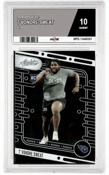 2024 ABSOLUTE #138 T'VONDRE SWEAT MPE 10 GEM/MT — graded card up for auction