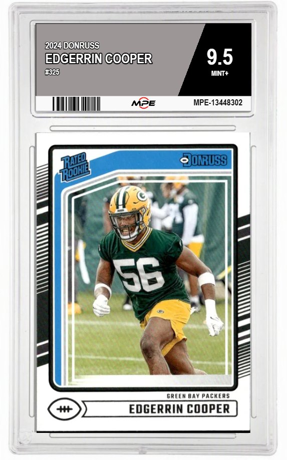 2024 DONRUSS #325 EDGERRIN COOPER MPE 9.5 MINT+ — graded card auctioned from the MPE vault