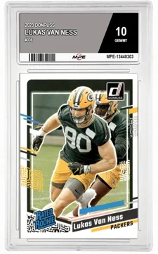 2023 DONRUSS #336 LUKAS VAN NESS MPE 10 GEM/MT — graded card up for auction