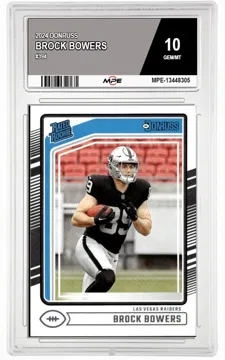 2024 DONRUSS #394 BROCK BOWERS MPE 10 GEM/MT — graded card up for auction