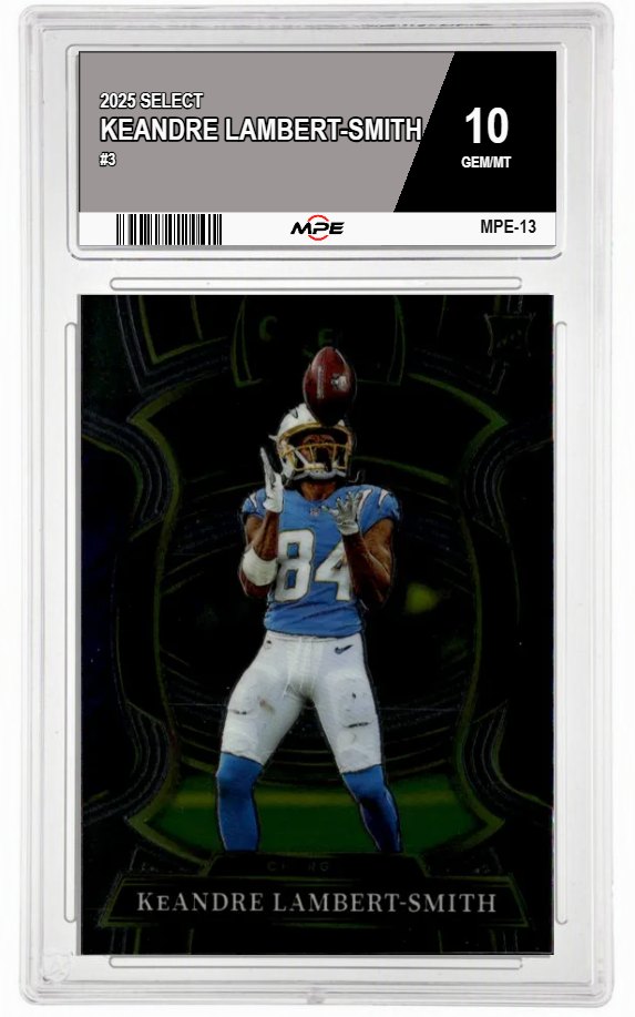 2025 SELECT #3 KEANDRE LAMBERT-SMITH MPE 10 GEM/MT — graded card auctioned from the MPE vault