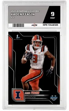 2025 BOWMAN U CHROME #26 KADEN FEAGIN MPE 9 MINT — graded card up for auction