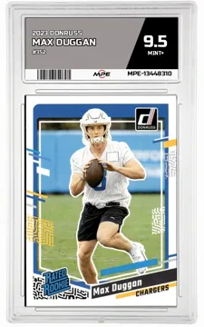 2023 DONRUSS #352 MAX DUGGAN MPE 9.5 MINT+ — graded card up for auction