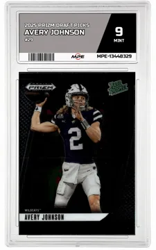 2025 PRIZM DRAFT PICKS #29 AVERY JOHNSON MPE 9 MINT — graded card up for auction
