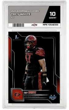 2025 BOWMAN U CHROME #25 TREY WHITE MPE 10 GEM/MT — graded card up for auction