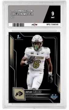 2025 BOWMAN U CHROME #103 DRE’LON MILLER MPE 9 MINT — graded card up for auction