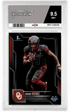 2025 BOWMAN U CHROME #125 TAYLOR TATUM MPE 9.5 MINT+ — graded card up for auction