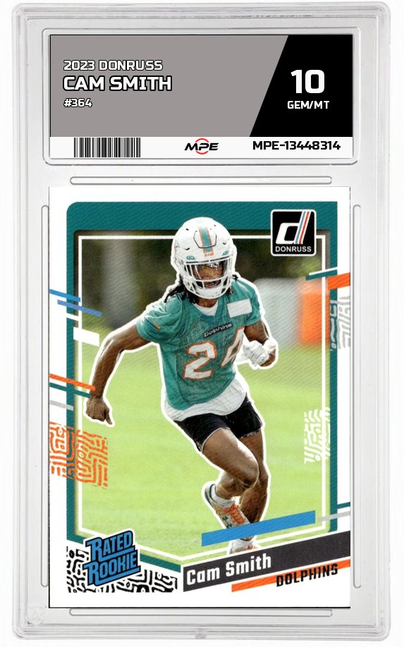 2023 DONRUSS #364 CAM SMITH MPE 10 GEM/MT — graded card auctioned from the MPE vault