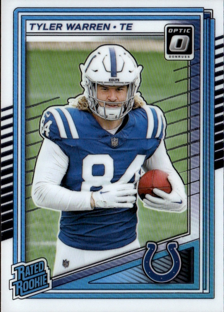 2025 Donruss Optic Tyler Warren graded slab