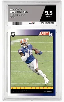 2021 SCORE 1991 Throwback #TB6 KYLE PITTS MPE 9.5 MINT+ — graded card up for auction