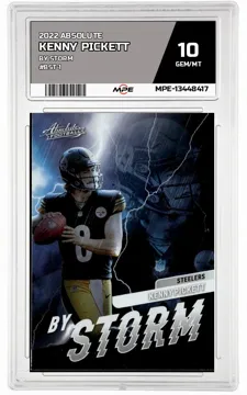 2022 ABSOLUTE BY STORM #BST-1 KENNY PICKETT MPE 10 GEM/MT — graded card up for auction