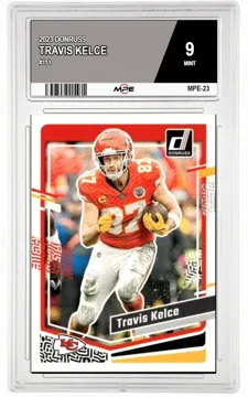 2023 DONRUSS #151 TRAVIS KELCE MPE 9 MINT — graded card up for auction