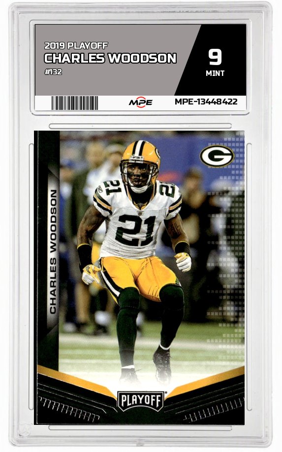 2019 PLAYOFF #132 CHARLES WOODSON MPE 9 MINT — graded card auctioned from the MPE vault