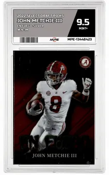 2022 SELECT DRAFT PICKS EN FUEGO-SILVER #EN-JM JOHN METCHIE III MPE 9.5 MINT+ — graded card up for auction