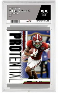 2023 SCORE PROTENTIAL #16 JAHMYR GIBBS MPE 9.5 MINT+ — graded card up for auction