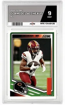 2025 SCORE #60 OLAMIDE ZACCHEAUS MPE 9 MINT — graded card up for auction