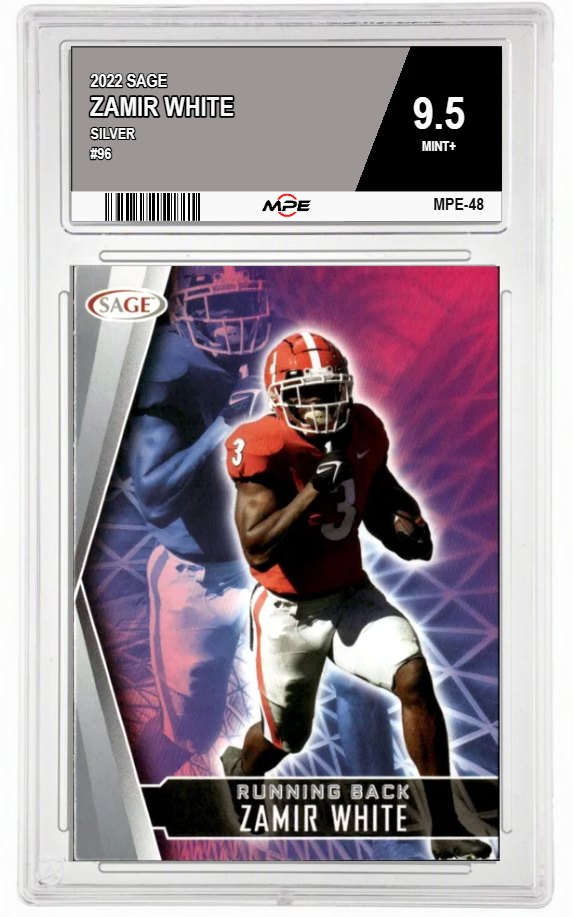 2022 SAGE SILVER #96 ZAMIR WHITE MPE 9.5 MINT+ — graded card auctioned from the MPE vault