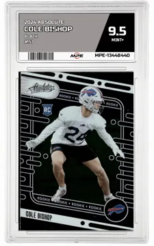 2024 ABSOLUTE BLACK #157 COLE BISHOP MPE 9.5 MINT+ — graded card up for auction