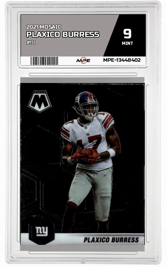 2021 MOSAIC #151 PLAXICO BURRESS MPE 9 MINT — graded card auctioned from the MPE vault