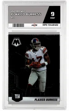 2021 MOSAIC #151 PLAXICO BURRESS MPE 9 MINT — graded card up for auction