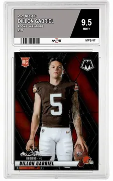 2025 MOSAIC Rookie Variations #277 DILLON GABRIEL MPE 9.5 MINT+ — graded card up for auction