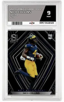 2021 CHRONICLES DRAFT PICKS SPECTRA #299 NICO COLLINS MPE 9 MINT — graded card up for auction
