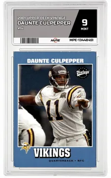 2001 UPPER DECK VINTAGE #94 DAUNTE CULPEPPER MPE 9 MINT — graded card up for auction