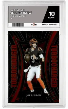 2024 SELECT TURBOCHARGED #7 JOE BURROW MPE 10 GEM/MT — graded card up for auction