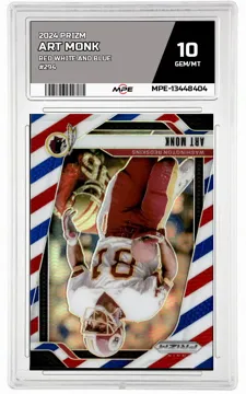 2024 PRIZM Red White and Blue #294 ART MONK MPE 10 GEM/MT — graded card up for auction