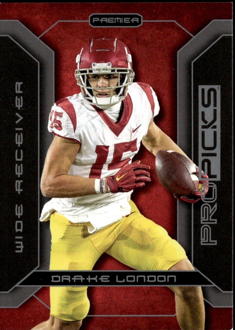2022 Pro Picks Premier Drake London graded slab