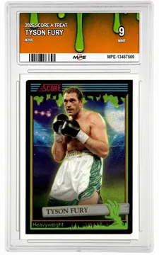 2026 SCORE A TREAT #200 TYSON FURY MPE 9 MINT — graded card up for auction
