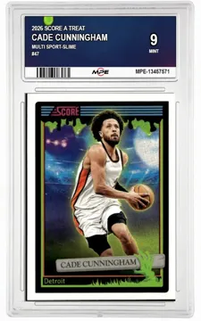 2026 SCORE A TREAT MULTI SPORT-Slime #47 CADE CUNNINGHAM MPE 9 MINT — graded card up for auction