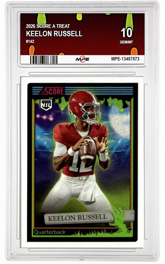 2026 SCORE A TREAT #142 KEELON RUSSELL MPE 10 GEM/MT — graded card auctioned from the MPE vault