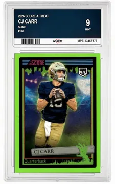 2026 SCORE A TREAT Slime #132 CJ CARR MPE 9 MINT — graded card up for auction