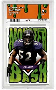 2026 SCORE A TREAT Monster Bash #278 RAY LEWIS MPE 9 MINT — graded card up for auction