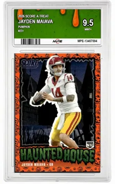 2026 SCORE A TREAT PUMPKIN #231 JAYDEN MAIAVA MPE 9.5 MINT+ — graded card up for auction