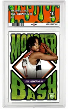 2026 SCORE A TREAT #254 TRE JOHNSON III MPE 10 GEM/MT — graded card up for auction