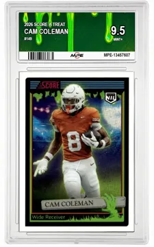 2026 SCORE A TREAT #149 CAM COLEMAN MPE 9.5 MINT+ — graded card up for auction