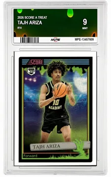 2026 SCORE A TREAT #14 TAJH ARIZA MPE 9 MINT — graded card up for auction