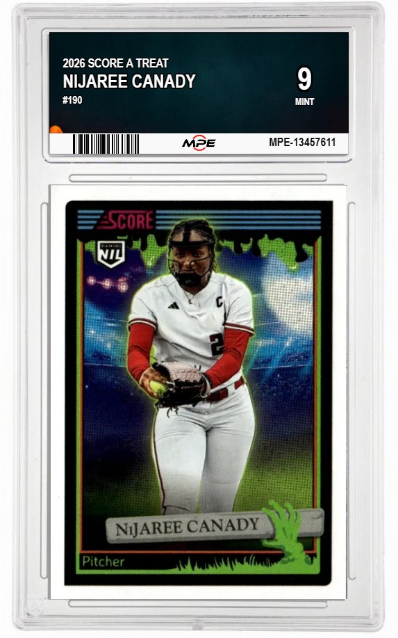 2026 SCORE A TREAT #190 NIJAREE CANADY MPE 9 MINT — graded card auctioned from the MPE vault
