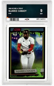 2026 SCORE A TREAT #190 NIJAREE CANADY MPE 9 MINT — graded card up for auction