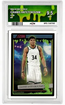 2026 SCORE A TREAT Slime #48 GIANNIS ANTETOKOUNMPO MPE 9.5 MINT+ — graded card up for auction