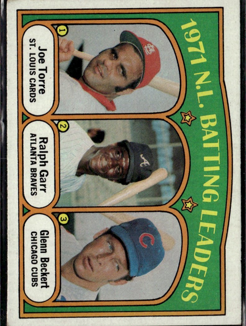 1971 Topps Torre, Garr, Beckert graded slab