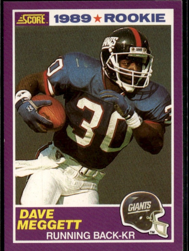 1989 Score Dave Meggett graded slab